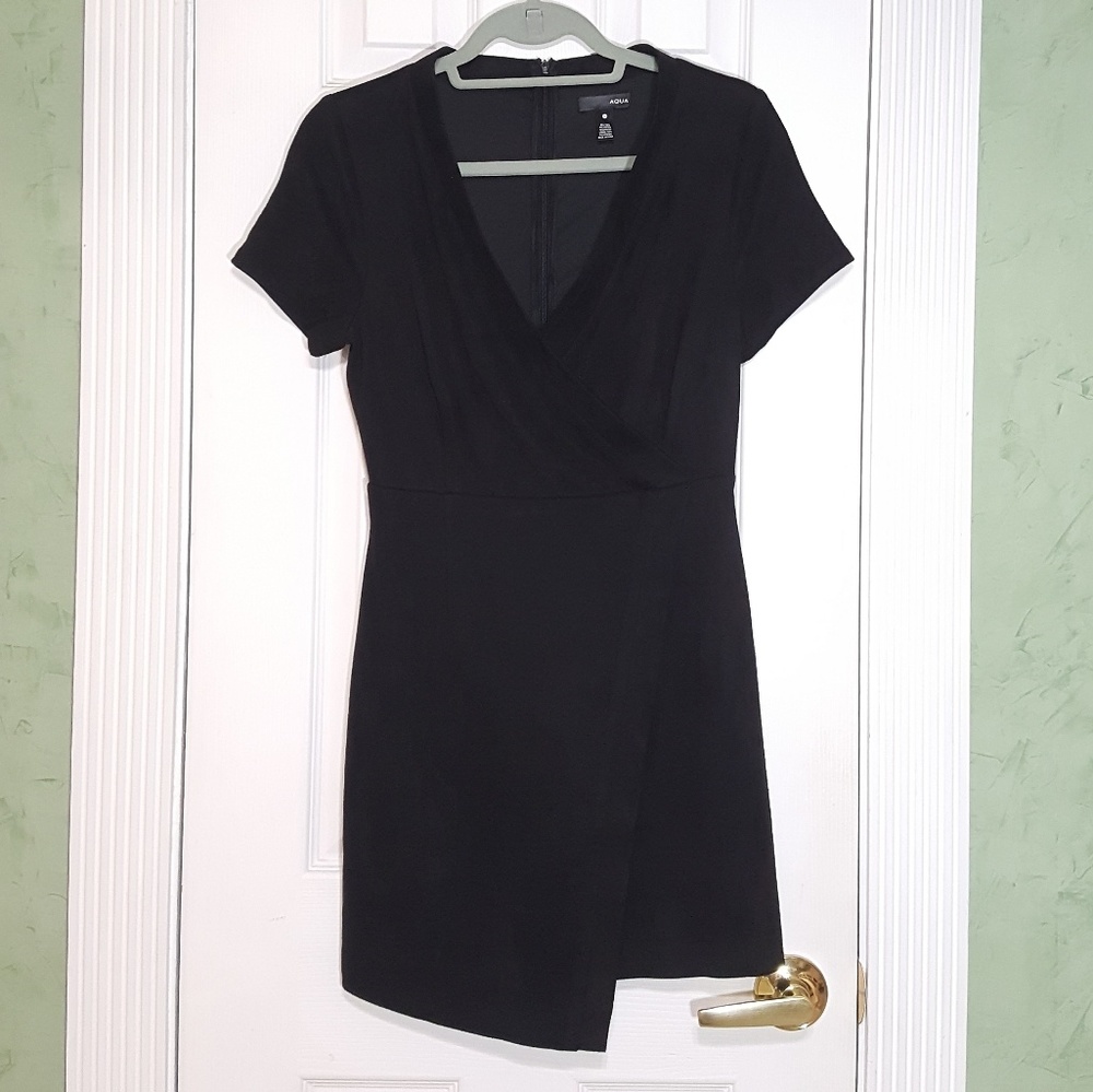Black Feux Suede AQUA dress